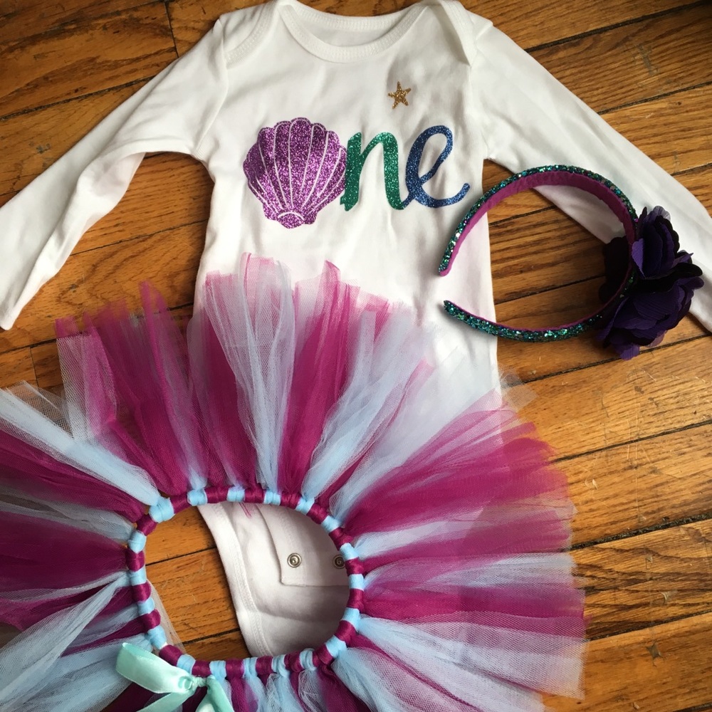 One year old mermaid set